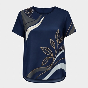 Camiseta Deportiva Corta de Manga Corta con Cuello Redondo y Logotipo Personalizado para Mujer, Transpirable, para Gimnasio, Fitness y Entrenamiento - Product Image 4