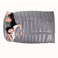 Sac de couchage double d'hiver personnalisé, sac de couchage de camping en duvet, sac de couchage double multifonctionnel pour l'extérieur, en provenance du Bangladesh