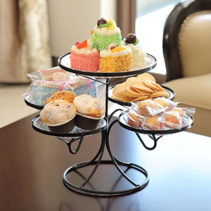 Exquisito Soporte Metálico para Servir Chocolate, Decorativo para Mesa, para Galletas, Dulces, Frutos Secos - Product Image 6