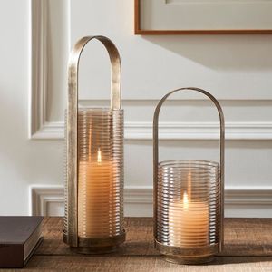 Premium Crafted Metal And Glass <b>Hurricane</b> Candle Holder Elegant Decorative <b>Lantern</b> For Wholesale Export Home Decor Collection - Product Image 6