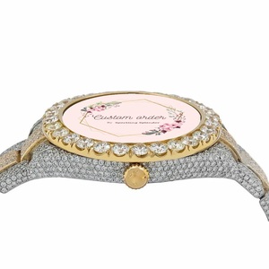 Reloj Analógico Personalizado con Cristales de Moissanita VVS y Zafiro, Estilo Hip Hop de Lujo con Cuarzo y Diamantes Incrustados para Hombre y Mujer - Product Image 4