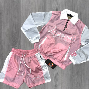 Conjunto de Chaqueta Cortavientos y Pantalones Cortos al por Mayor para Hombre, Conjunto Casual de Dos Piezas para Hombre, Ropa de Verano 2025, Conjunto de Pantalones Cortos de Algodón para Hombre, Servicio OEM - Product Image 4