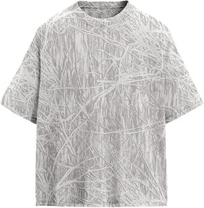 เสื้อยืดลำลองผู้ชายลายกราฟิกทรงโอเวอร์ไซส์ แขนสั้น พิมพ์ลายดิจิทัล ผ้าฝ้าย - Product Image 1