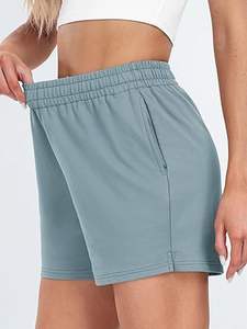 Pantalones Cortos Deportivos para Mujer de Alta Calidad, Transpirables y de Secado Rápido, con Logotipo Personalizado, Forro Polar Blanco con Decoración Estampada - Product Image 4