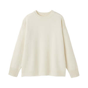 Pull-over en tricot 100% coton unisexe sur mesure OEM/ODM, coupe classique, couleur unie, manches longues, doux et confortable pour l'hiver - Product Image 6