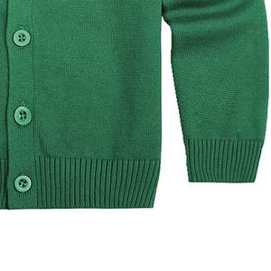 Suéter cárdigan de punto verde personalizado de última moda para mujer, suéter de invierno de manga larga para mujer - Product Image 6