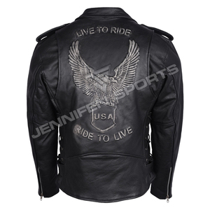 Motorcycle Custom Logo Design Genuine Cowhide Leather <b>Jackets</b> <b>Racing</b> <b>Jackets</b> with Protector's Motorbike Rider Safety <b>Jackets</b> - Product Image 4