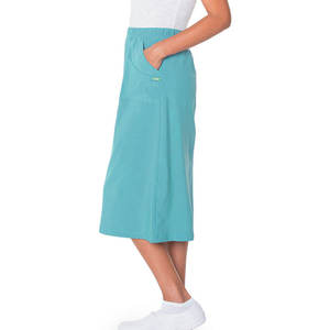 <b>Women's</b> <b>Teal</b> Scrubs Skirt Cotton Polyester Woven Hospital Uniform Pants for Medical Use - Product Image 2