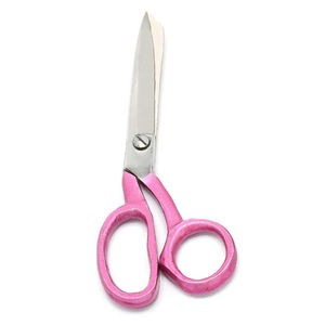Tijeras de sastre funcionales para diestros, con revestimiento rosa, tijeras de costura domésticas, tijeras para cortar tela con mango de acero inoxidable - Product Image 3