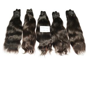 Ninguno Enredo Crudo Cutícula Alineada Rizado Color Negro Virgen Venta al por mayor Templo Extensiones de cabello humano indio - Product Image 2