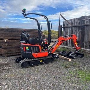 Mini-excavatrice sur chenilles Kubota U10 avec marteau, excavatrice hydraulique compacte - Product Image 3