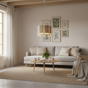 Lustre Bohème de Luxe en Jute avec Pompons, Luminaire Suspendu Rond Bohème pour Décoration de Salon, Utilisation Intérieure, Hôtels, Événements, Vente en Gros - Product Image 5