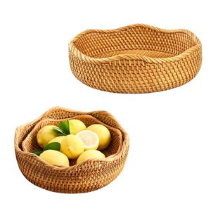 Panier en rotin tissé PHU HAO pour le pain, les fruits, les pâtisseries et la table à manger - Product Image 1