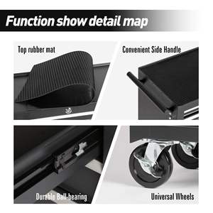 Caja de Herramientas Rodante de 7 Cajones con Ruedas, Gabinete de Almacenamiento de Herramientas Multifuncional para Mecánicos, para Uso en Garajes y Almacenes - Product Image 3