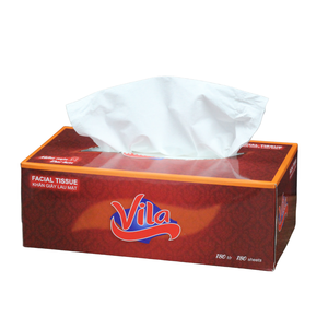 Mouchoirs en papier en gros, 300 feuilles, échantillon gratuit, couleur blanche, boîte de mouchoirs personnalisée, couches fabriquées à partir de 100% de pâte de bois vierge - Product Image 3