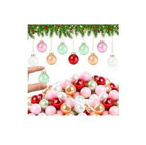 Boules de Noël colorées et magnifiques, décorations pour arbre de Noël, ornements suspendus incassables pour les fêtes - Product Image 1