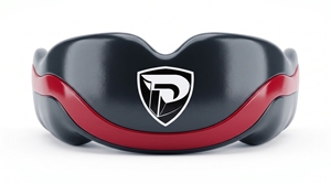 Protector Bucal de Goma Dumela, Negro y Rojo, Protector para Entrenamiento de Boxeo, Unisex, Ajuste Personalizado para Adultos, para Todas las Estaciones - Product Image 1