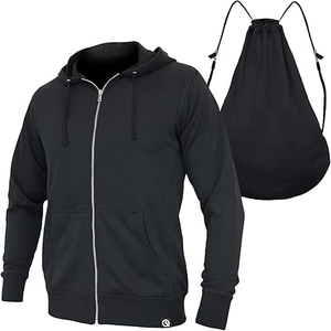 เสื้อฮู้ดซิปผู้ชาย Kuenzi Autumn Casual ผ้าถักนิตติ้งทรงโอเวอร์ไซส์ 100% ผ้าฝ้าย 300GSM เนื้อนุ่ม ทนทาน เหมาะสำหรับงานพิมพ์ - Product Image 3