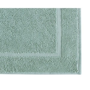 Solid Color Rectangle Cotton Bath <b>Mat</b> Non-Slip Rubber Backing Tufted Plain Style for Home Use - Product Image 3