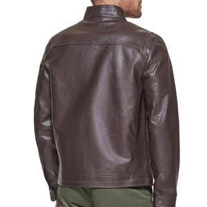 Chaqueta Bomber de Cuero Personalizada para Hombre, Resistente al Viento, Modelo 2026, con Cuello Alto, Logotipo Frontal, Elegante, Transpirable, para Invierno - Product Image 2