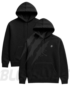 Sweat-shirt à capuche unisexe Bloodline, jaune, hiver, fermeture éclair, coupe classique, couleur unie, décontracté, poche avant, respirant, en polaire - Product Image 2