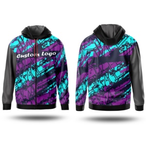 Vente en gros de sweats à capuche d'hiver personnalisés, impression par sublimation, broderie, teinture unie, polaire, coupe-vent, écologiques, pour hommes et unisexe - Product Image 1