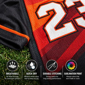 Fabricante de Camisetas de Béisbol/Sóftbol Personalizadas OEM, Secado Rápido, Transpirables, Tela 100% Poliéster, Nombre y Número del Jugador Sublimados - Product Image 2