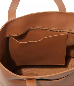 Custom Modern Felt Tote <b>Bag</b> Leather Trim Handle Reusable Shopping Handbag Custom Size Color Logo Factory Direct OEM Export - Product Image 5