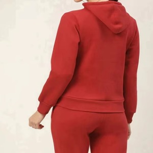 Sweat-shirt à capuche pour femme en polaire épaisse, couleur unie personnalisée, respirant, à manches longues, avec poche, haute qualité, pour l'hiver - Product Image 6