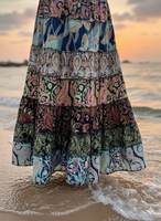 Vente en gros au meilleur prix : Robe décontractée haut de gamme pour femme, haut en coton écologique, couleur personnalisée, broderie durable