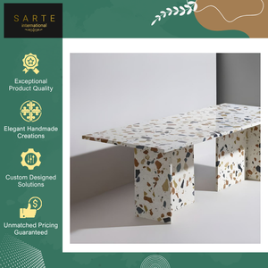 Low Market Price Premium Quality Eco-Friendly and Luxury Modern Terrazzo Table Tops for Cafes/Hotels/Luxury <b>Homes</b> - Product Image 3