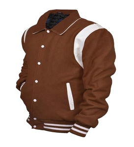 Veste universitaire d'hiver personnalisée pour hommes Type de tissu 100% Tissu de laine boutonné doublure matelassée - Product Image 3