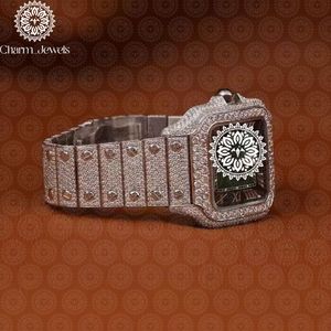 Montre de luxe Charm Jewels en acier inoxydable, cadran analogique 40 mm, verre saphir, mouvement mécanique, date automatique pour homme, étanche 10 bars - Product Image 5