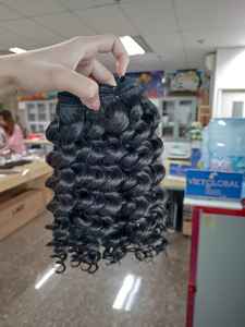 Vente en gros 100% extensions de cheveux vietnamiennes à cuticule alignée brutes non transformées, faisceaux bouclés profonds et ensemble de perruque du vendeur - Product Image 3
