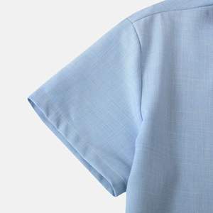 เสื้อเชิ้ตผู้ชายแขนยาวผ้าลินินผสมฝ้ายซาตินเนื้อนุ่มระบายอากาศดี ยับยาก สีพื้น สำหรับฤดูร้อน - Product Image 6