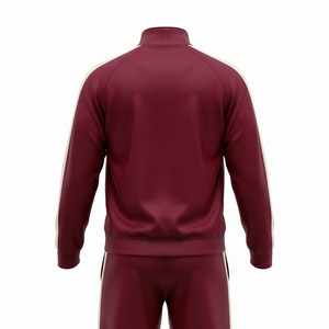 Ensemble de survêtement unisexe en molleton thermique chaud, 2-en-1 avec veste zippée, pour le sport et la gym, vente en gros - Product Image 2