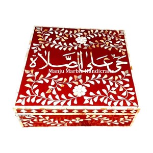 MDF MOP MOP Bone Inlay กล่องใส่เครื่องประดับดีไซน์พิเศษหรูหราแบรนด์ดัง - Product Image 5