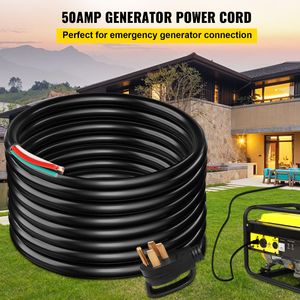 Cable de Extensión para RV de 25 Pies y 50A, NEMA 14 50P, Cable Desnudo 6/3 + 8/1 AWG, Tipo de Conector C19, Nivel IP44, Cable para Generador 6/3 + 8/1 AWG - Product Image 2