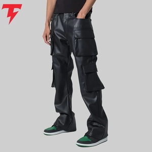 <b>Men</b> <b>Leather</b> <b>Pants</b> High Quality <b>Leather</b> Slim Fit Trousers Comfortable Durable Stylish Everyday Wear Wholesale Clothing - Product Image 5
