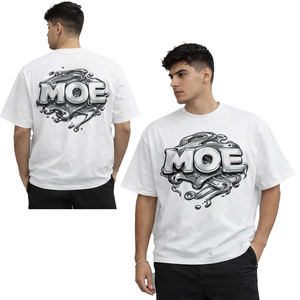 Camisetas Cortas para Hombre con Lavado Ácido, Personalizadas al por Mayor, Impresión de Silicona Personalizada, Densidad Alta, 100% Algodón, Camisetas Deportivas para Gimnasio - Product Image 1