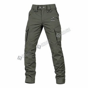 Men Tactical Pants Ripstop <b>Cargo</b> Trousers Multi Pocket Outdoor Workwear Quick Dry <b>Stretch</b> Utility Hiking Pants - Product Image 2