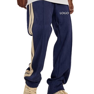 Custom Distressed Sweatpants Manufacturer Heavy Cotton Streetwear Joggers Embroidery Rhinestone Puff Print OEM ODM Factory - Product Image 1