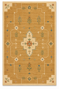 Alfombra Tradicional Floral Hecha a Mano con Técnica Tufted, Alfombra de Lana Personalizada para Sala de Estar, Dormitorio, Hotel, Precio al por Mayor Directo de Fábrica - Product Image 2