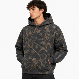 Sudadera con Capucha Estampada Personalizada con Diseño de Camuflaje | Sudadera con Capucha Gruesa y Resistente |   Sudadera con Capucha de Felpa de Algodón Estilo Urbano |   Fabricante de Ropa al por Mayor - Product Image 2