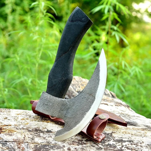 Couteau à pizza de qualité supérieure, lame forgée en acier au carbone, manche en bois, outil de cuisine pour boulangerie, pizzeria, fournisseur - Product Image 4
