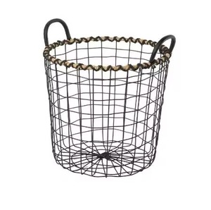 Panier de rangement carré en fil métallique, écologique, multifonctionnel, moderne et léger pour la cuisine, le jardinage et la récolte des fruits - Product Image 5