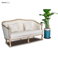 Fauteuil en bois massif sculpté style Louis, canapé de mariage pour appartement, salon, événements, mobilier