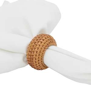 Nouvelle conception tendance : Anneau de serviette en rotin pour une présentation de table contemporaine, élégante et réutilisable. - Product Image 1