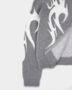 Hoodie en mohair surdimensionné personnalisé, fabricant OEM de hoodies en mohair, fournisseur ODM de hoodies en mohair, vente en gros de hoodies en mohair en vrac - Product Image 3