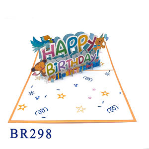 Tarjeta Pop-up de Animales Navideños Personalizada, Superventas, Arte Floral en Papel Hecho a Mano, Estilo de Cartas de Amor, Impresión Offset - Product Image 2